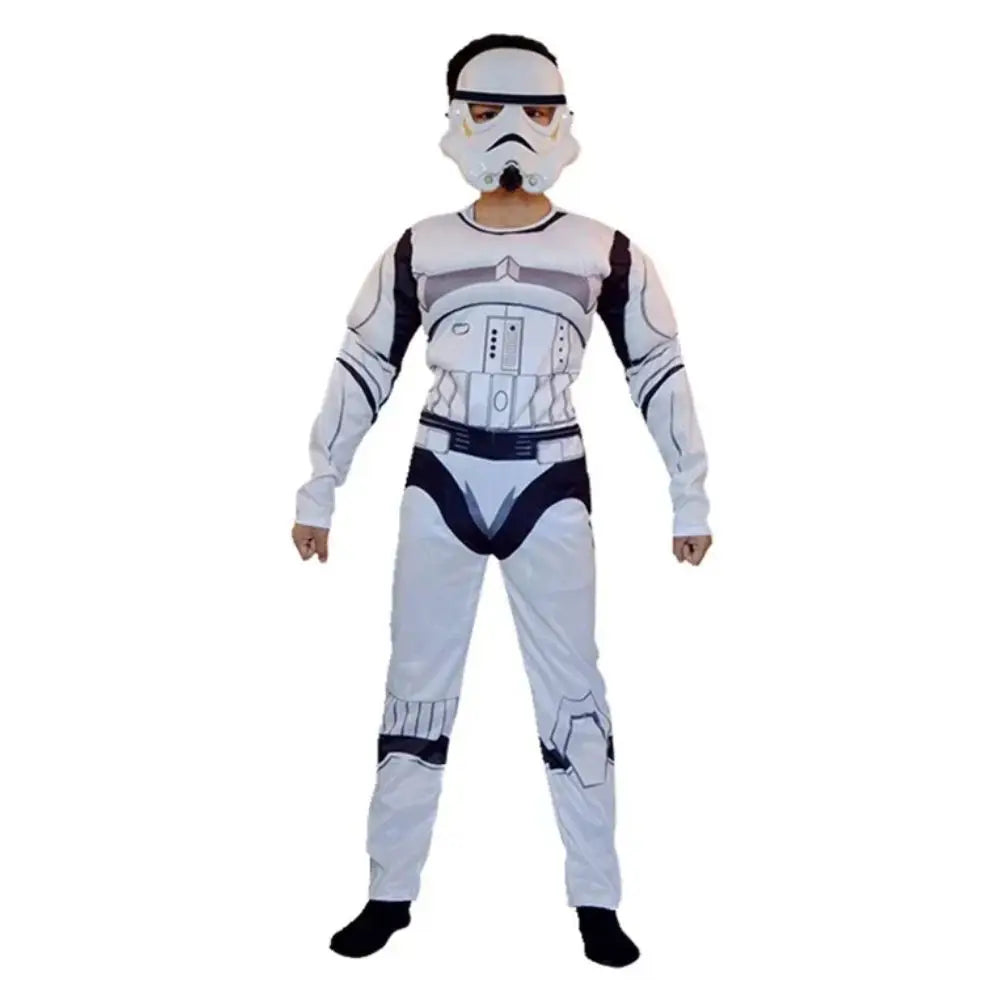 Kids Black Warrior Costume – Space Hero Jumpsuit for Dress-Up & Cosplay