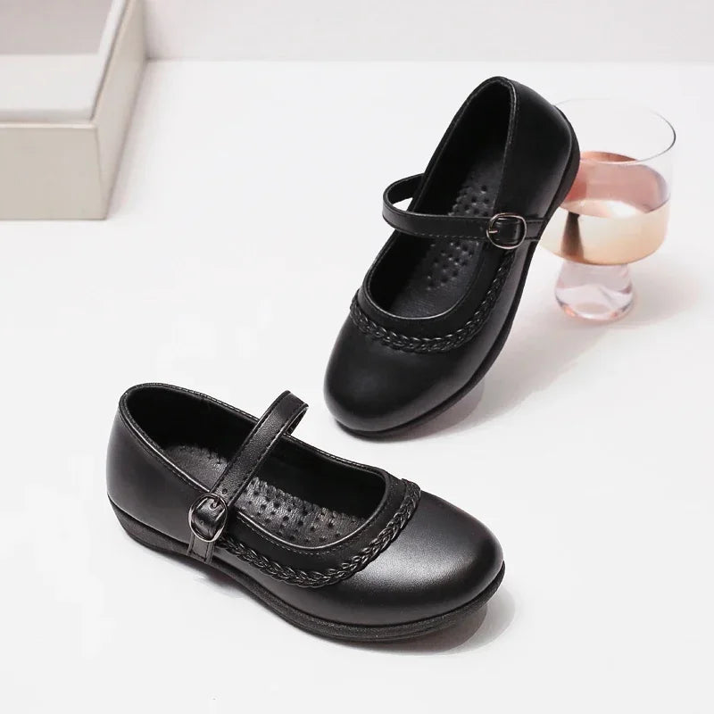 Girls Classic Leather Shoes | Elegant Schoo