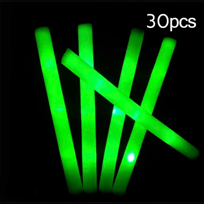 LED Foam Glow Sticks – Flashing Party & Event Light Sticks
