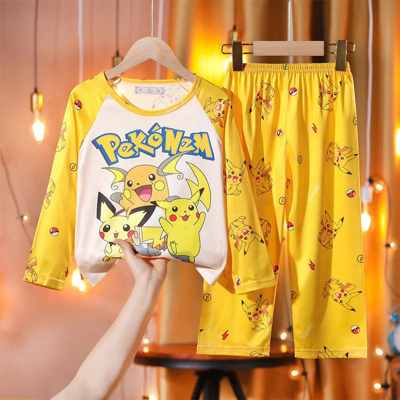 Kids Cartoon Print Pyjama Set