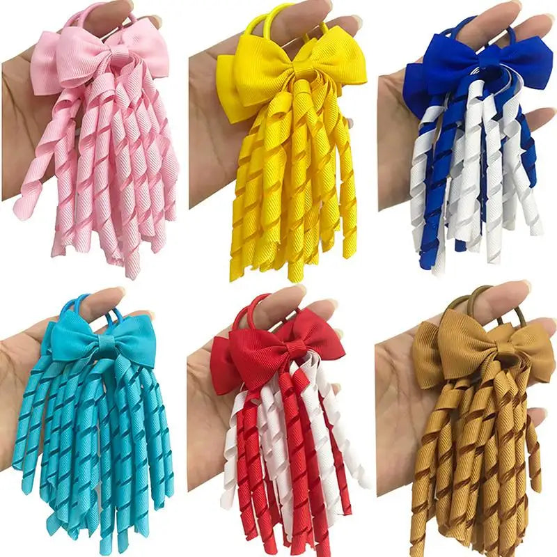 Girls' Grosgrain Bow Hair Tie – Cute Ponytail Accessory