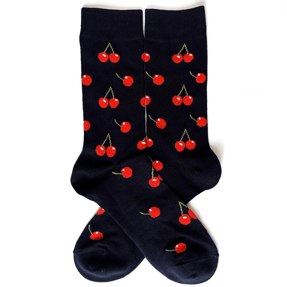 Funny socks with food and fruit designs