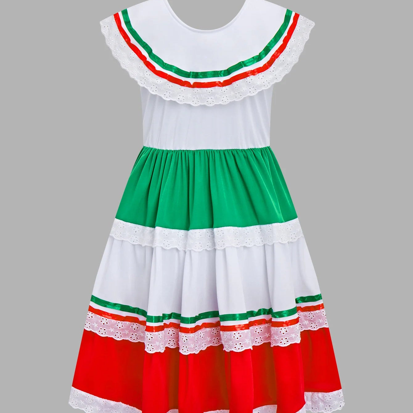 Girls' Mexican Festival Dress – Colourful Traditional Costume