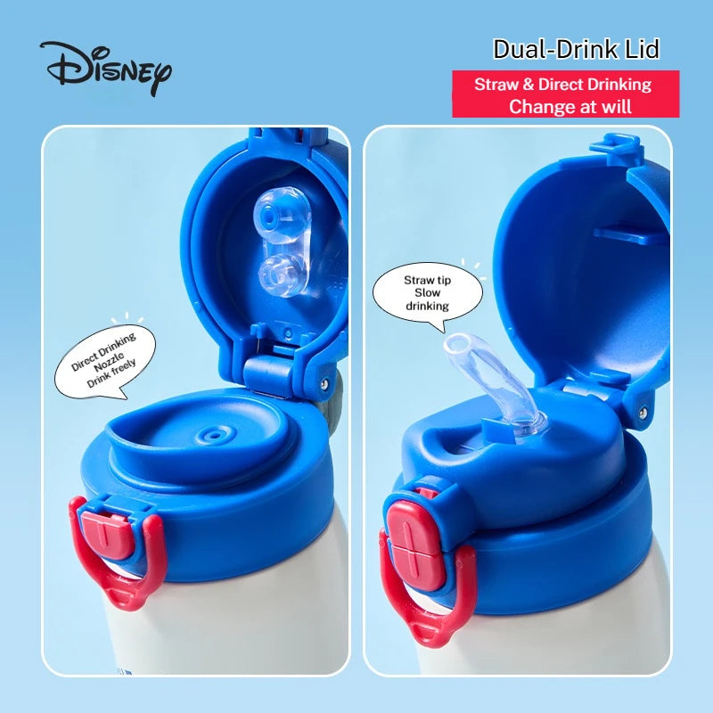 Kids 316 Stainless Steel Insulated Water Bottle | 500ml Straw & Sip Thermal Cup