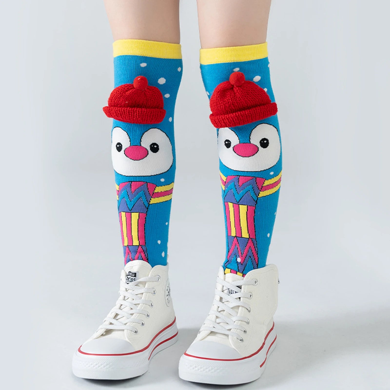 Kids Cartoon Knee-High Socks