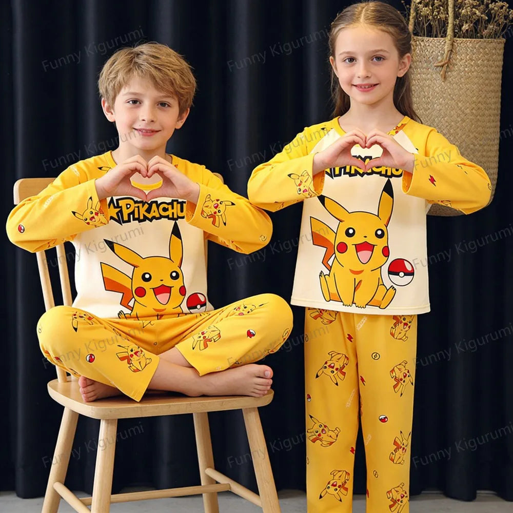 Kids Cartoon Print Pyjama Set