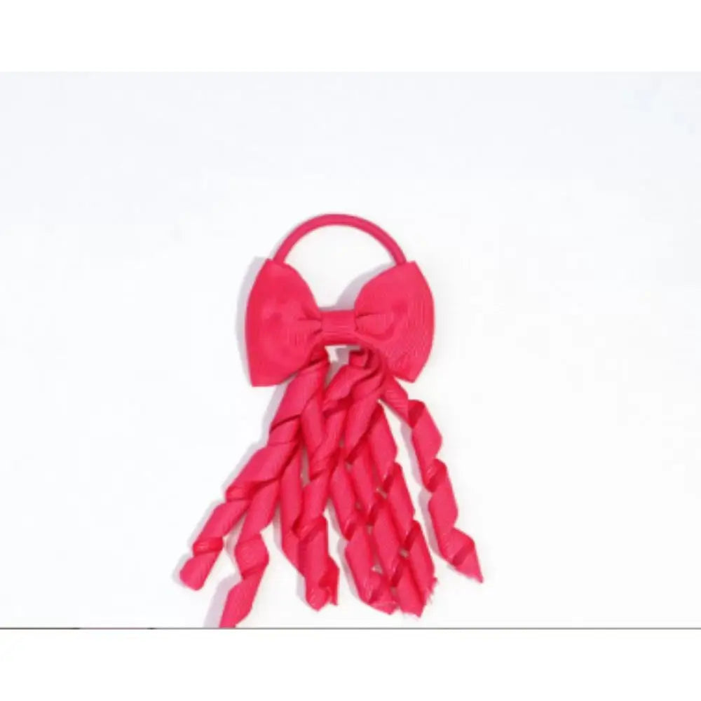 Girls' Grosgrain Bow Hair Tie – Cute Ponytail Accessory