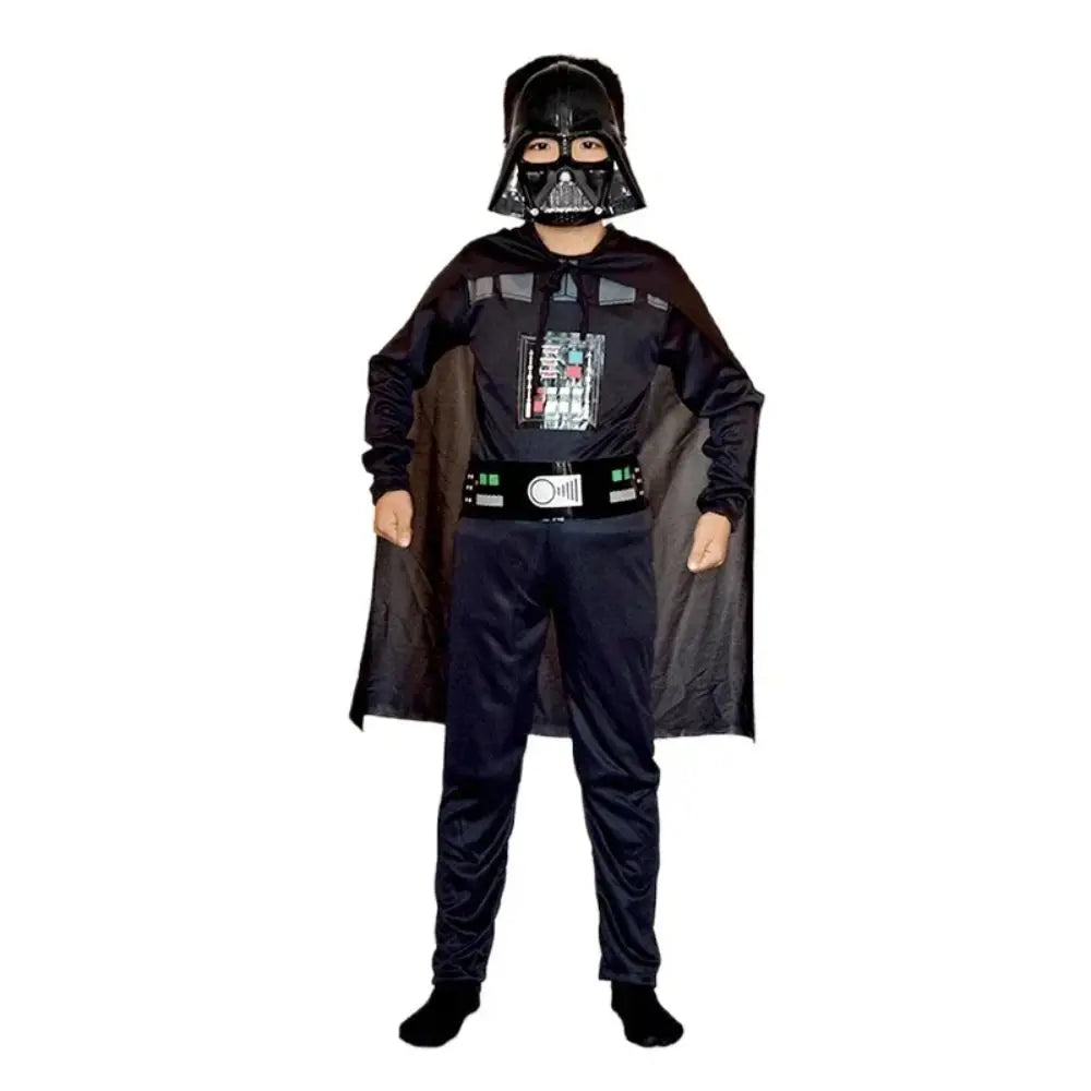 Kids Black Warrior Costume – Space Hero Jumpsuit for Dress-Up & Cosplay