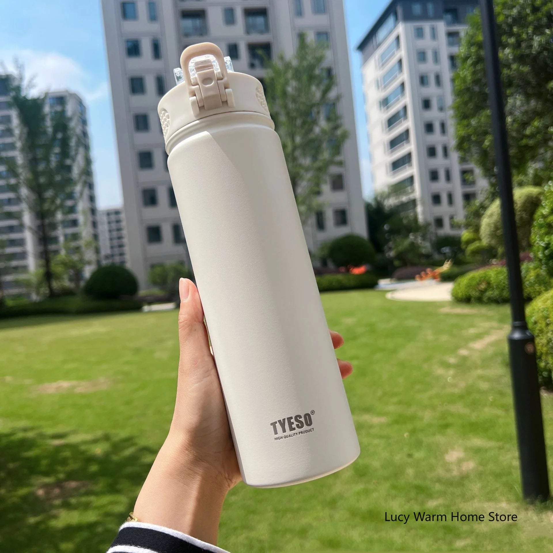 Insulated Stainless Steel Water Bottle with Straw | 600ml & 750ml Leakproof Thermal Flask