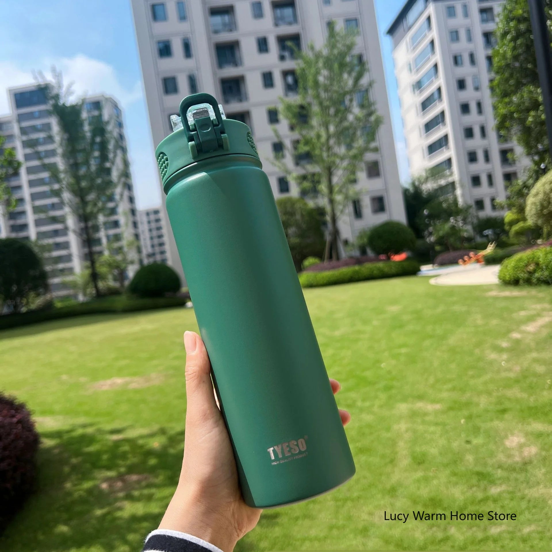 Insulated Stainless Steel Water Bottle with Straw | 600ml & 750ml Leakproof Thermal Flask