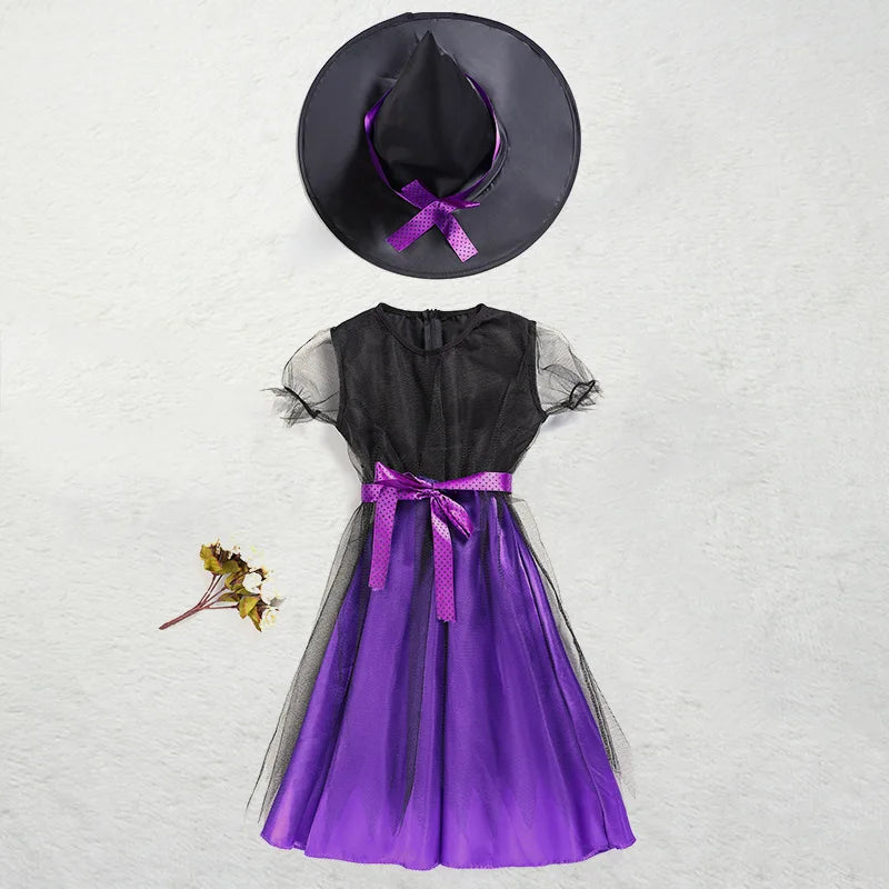 Kids Witch Costume | Enchanted Halloween Dress for Book Week & Magical Adventures