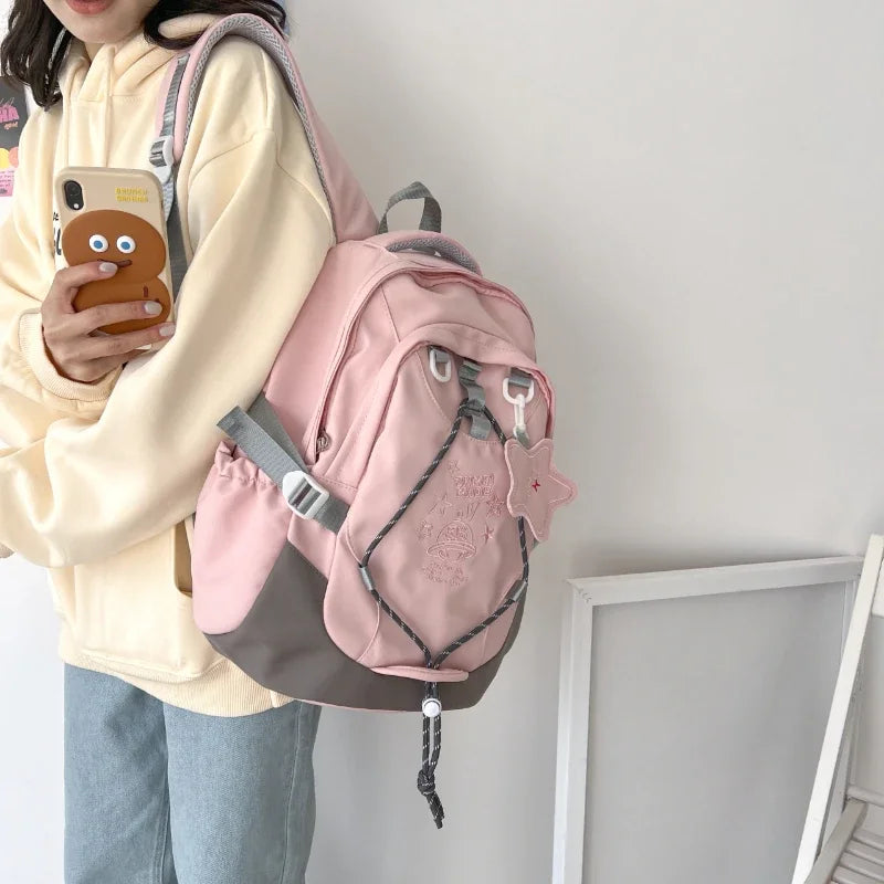 Large Capacity Waterproof Backpack for Women – Oxford Embroidered Bag
