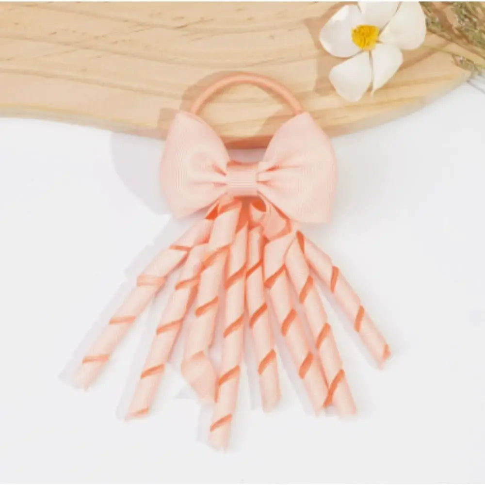 Girls' Grosgrain Bow Hair Tie – Cute Ponytail Accessory