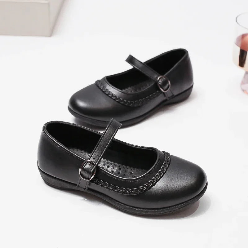 Girls Classic Leather Shoes | Elegant Schoo