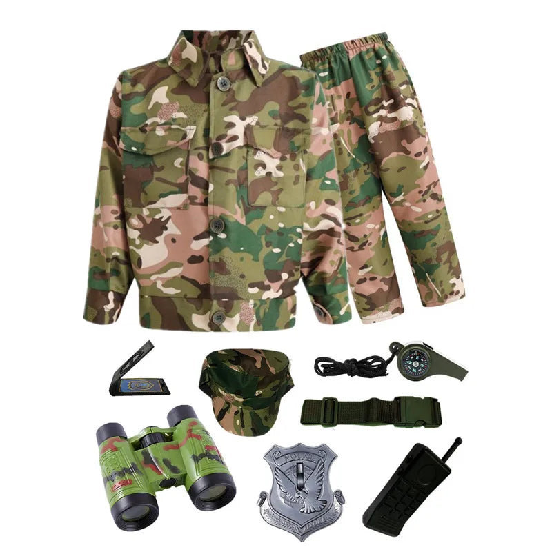 Kids Army Soldier Costume Set | Camouflage Outfit for Book Week