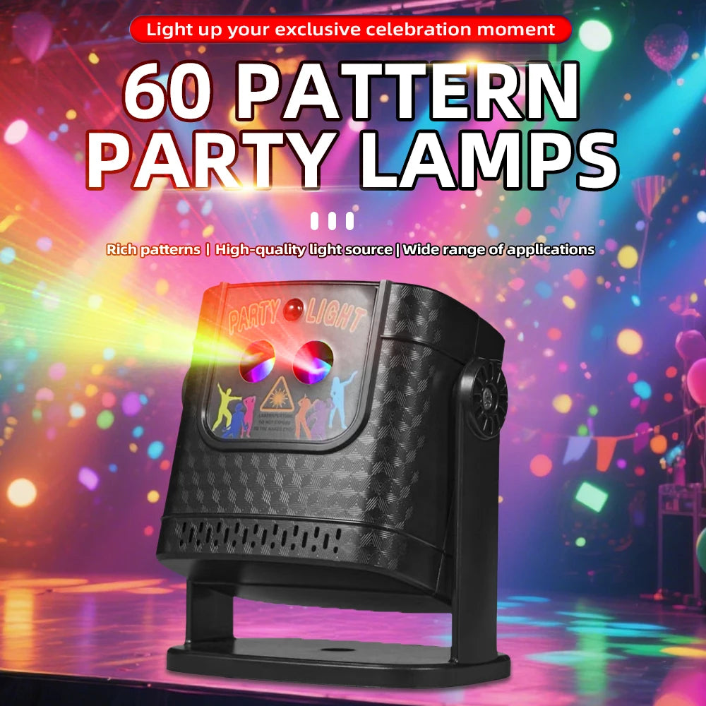 USB RGB Laser Party Light – Portable Disco Projector