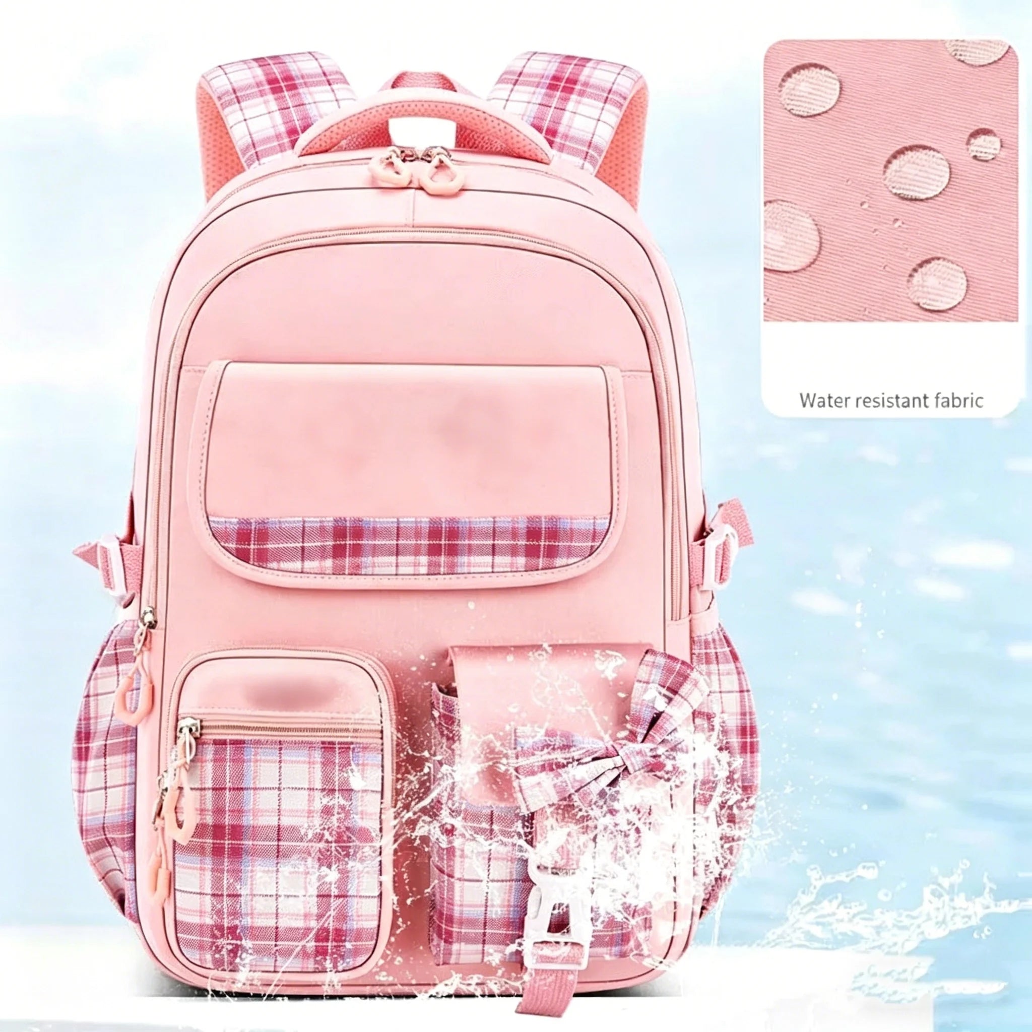 Ergonomic School Backpack for Kids – Lightweight Waterproof Oxford Bag with Large Capacity
