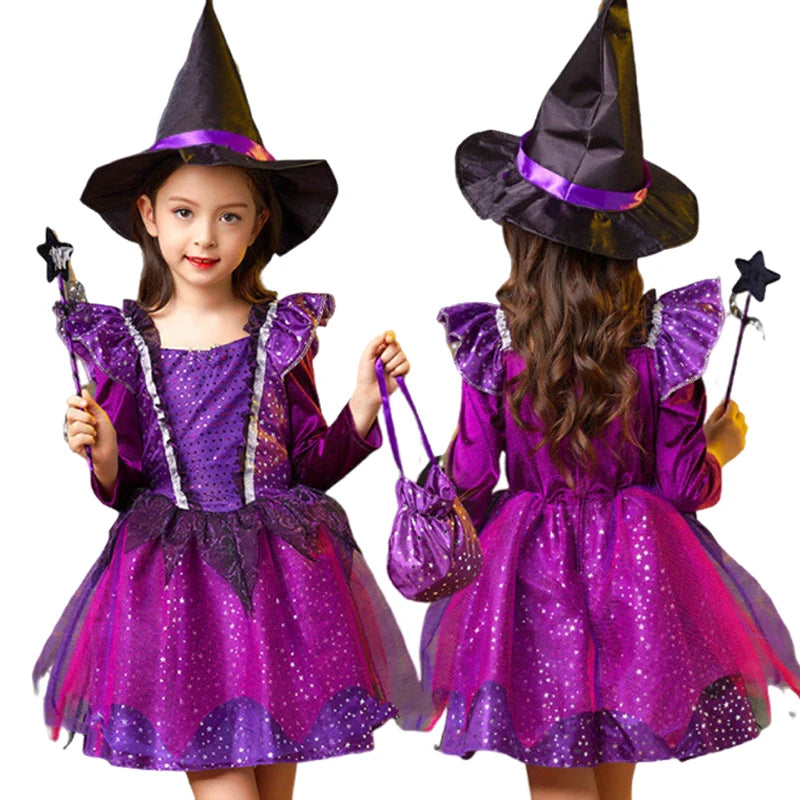 Magic Witch Costume for Girls | Dress-Up Set for Book Week, Halloween & Costume Parties