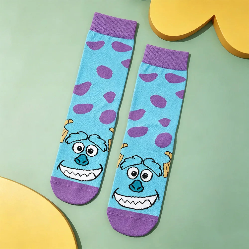 Unisex Classic Monster Cartoon Crew Socks