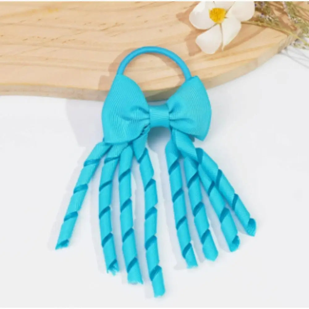 Girls' Grosgrain Bow Hair Tie – Cute Ponytail Accessory