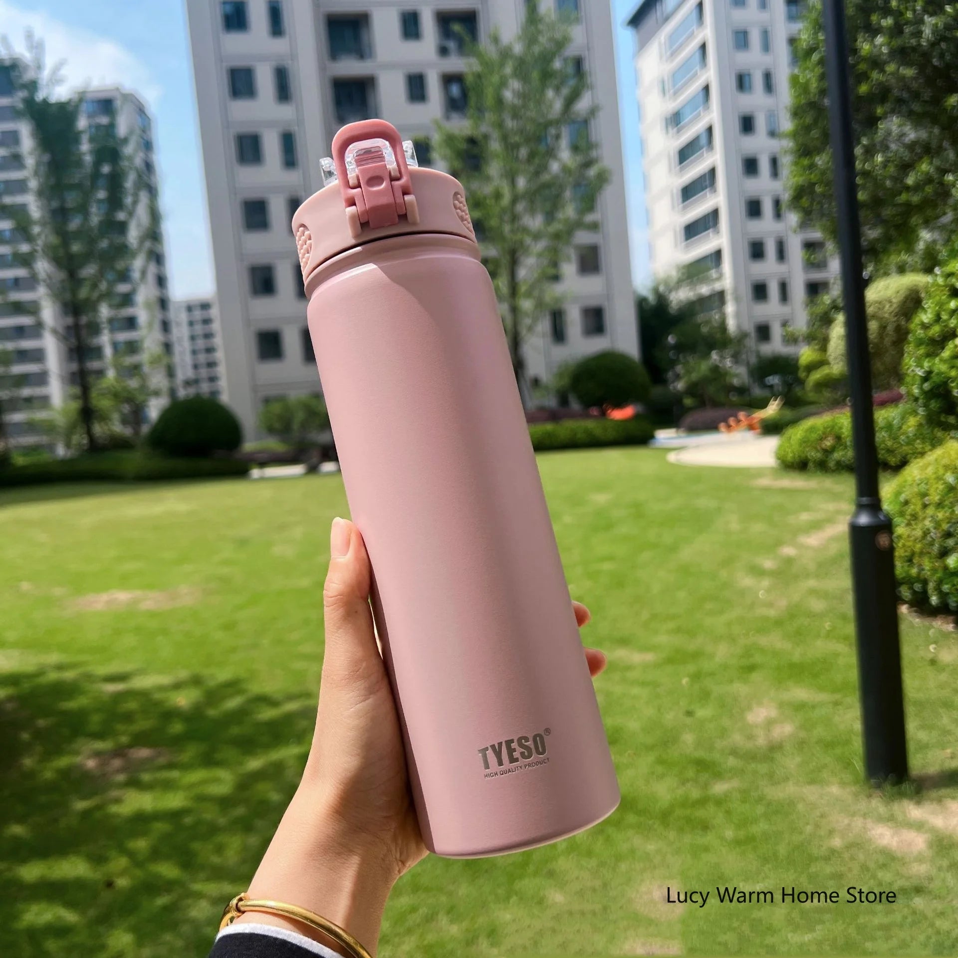 Insulated Stainless Steel Water Bottle with Straw | 600ml & 750ml Leakproof Thermal Flask