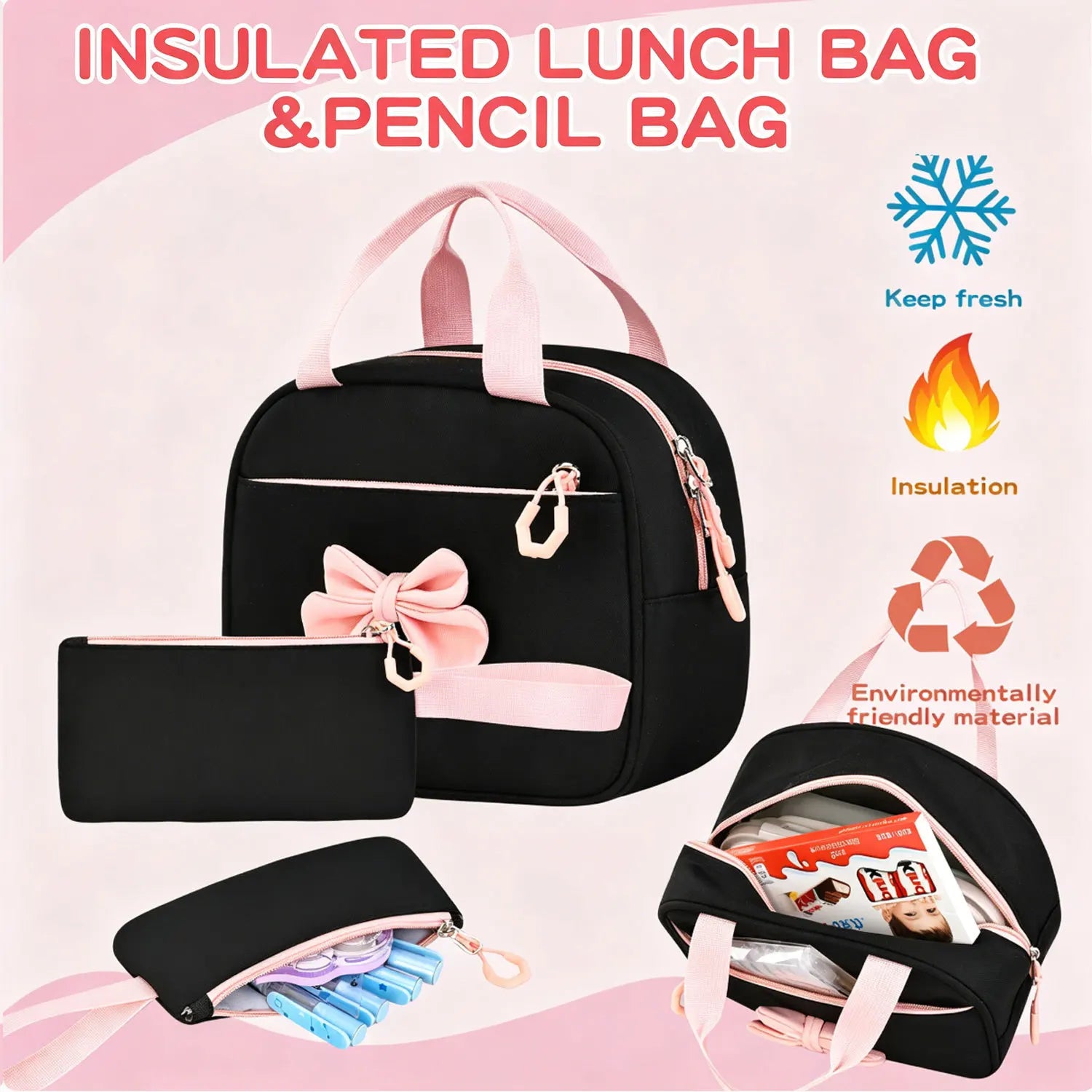 Set Kids School Backpack – Large Capacity Waterproof