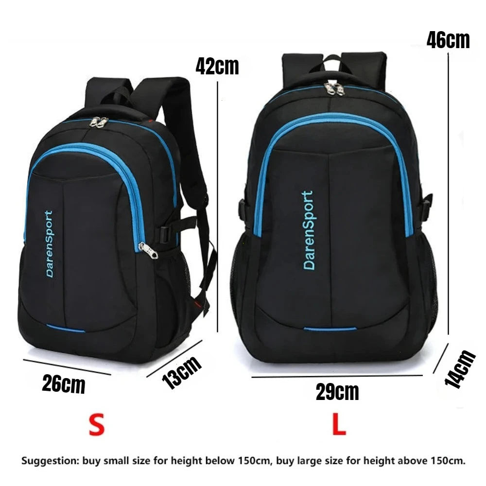 Lightweight Waterproof Laptop Backpack – Large Capacity Oxford Travel & School Bag