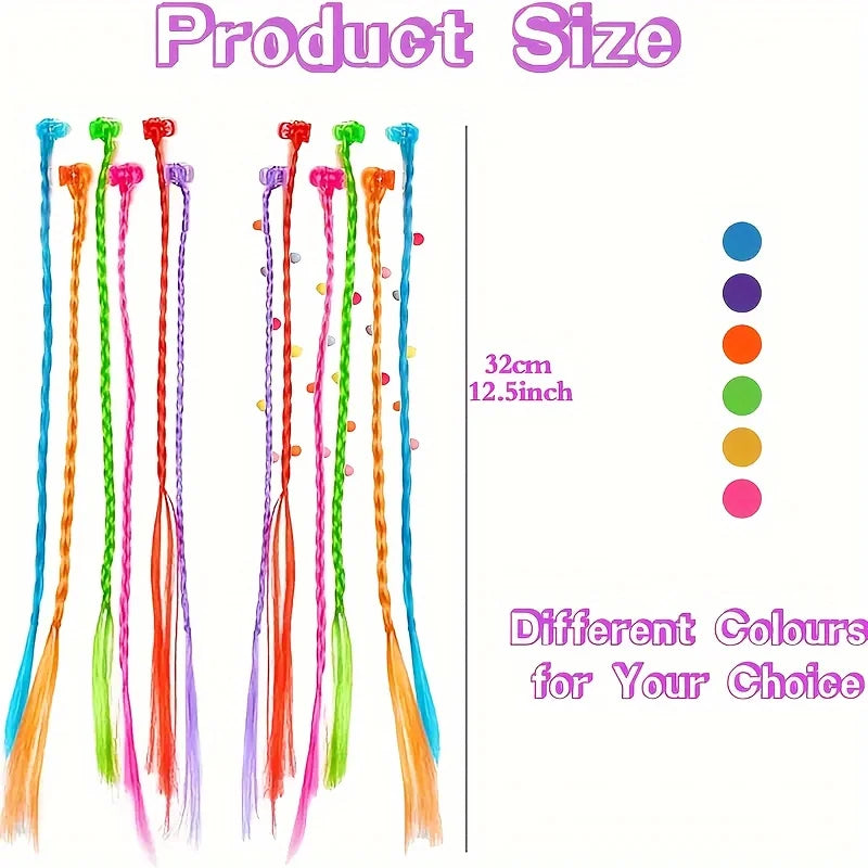 Colorful Hair Extensions with Clips
