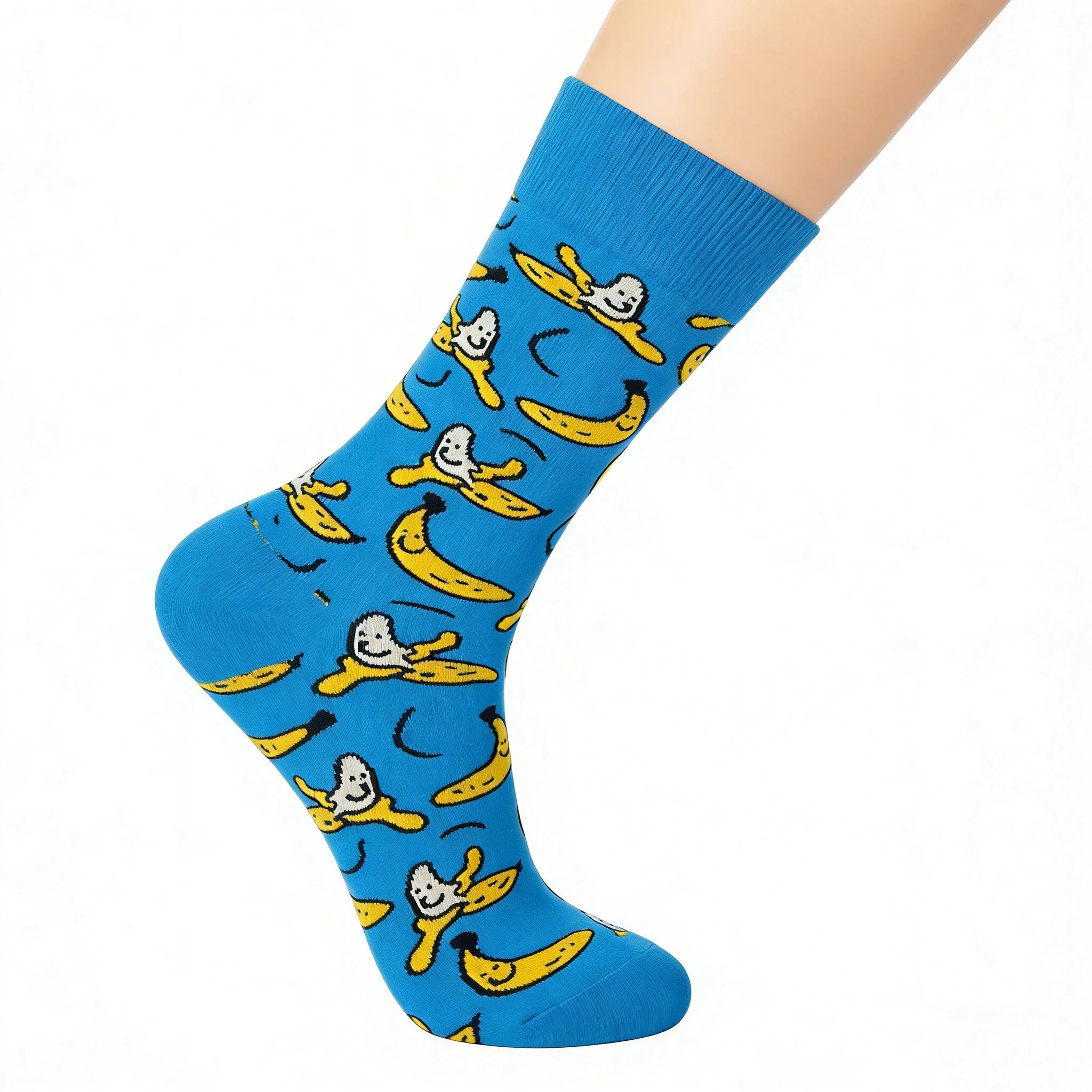 Blue Banana Graffiti Tube Socks