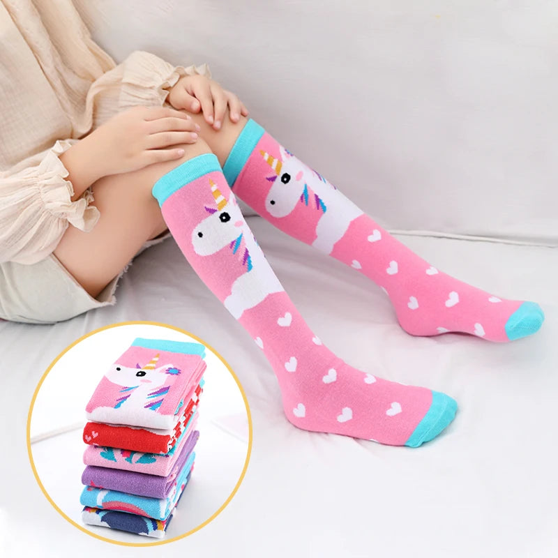 Kids Unicorn Knee-High Socks