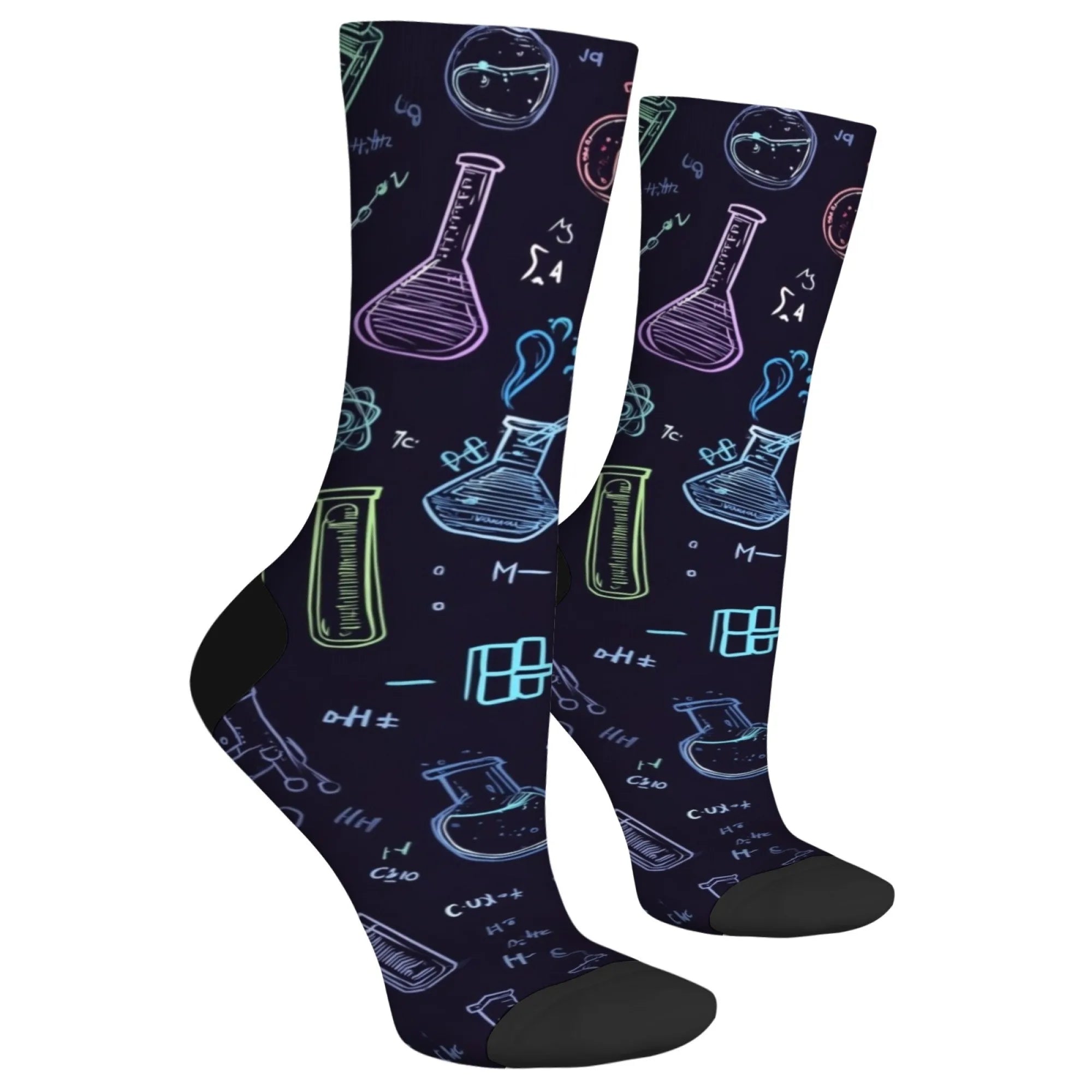 Scientific Experiment Socks – Novelty Science Crew Socks