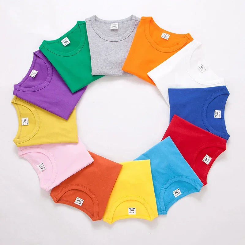 Kids Summer T-Shirt – Soft Cotton Short Sleeve Tee